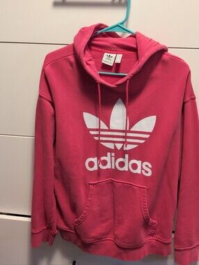 adidas Pink Hoodie - Trefoil Logo